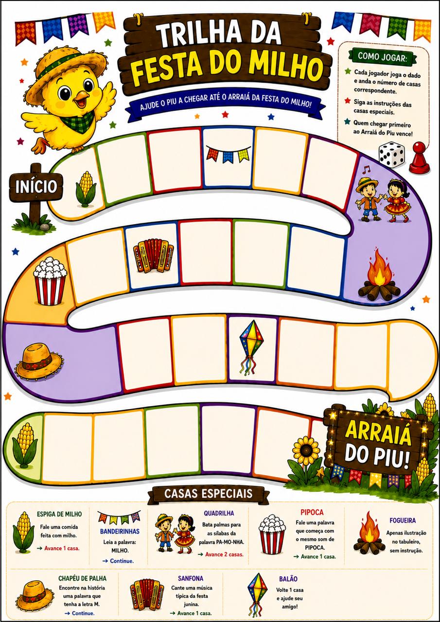 Capa do material Piu e a Festa do Milho